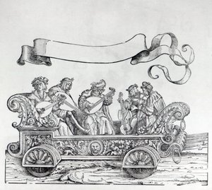 马克西米利安的凯旋游行场景，第1516-18页 作者 汉斯·伯格克米尔